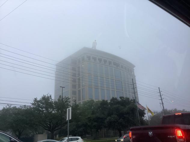 The thing above the building