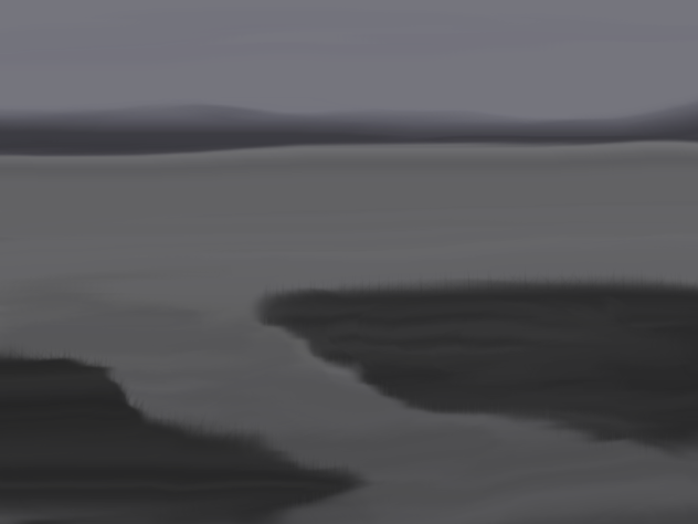 Foggy Marsh Lake