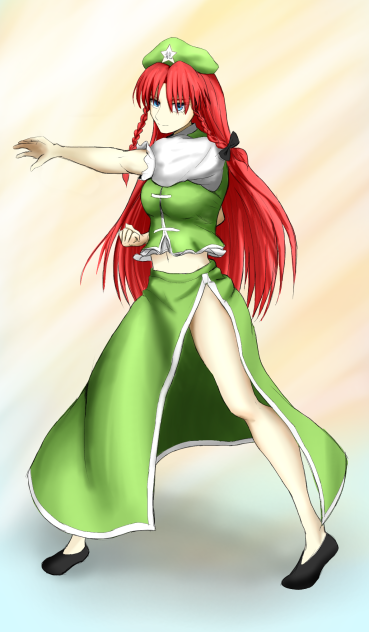 美鈴 ポーズ練習