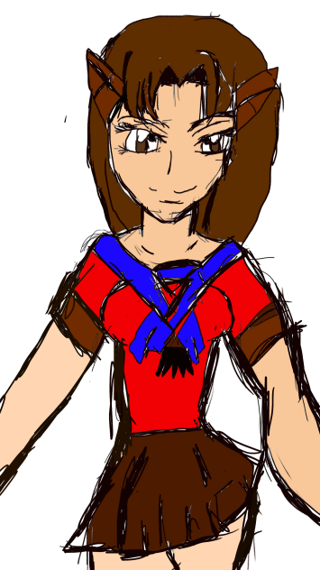 Miguela half wolf half cyborg