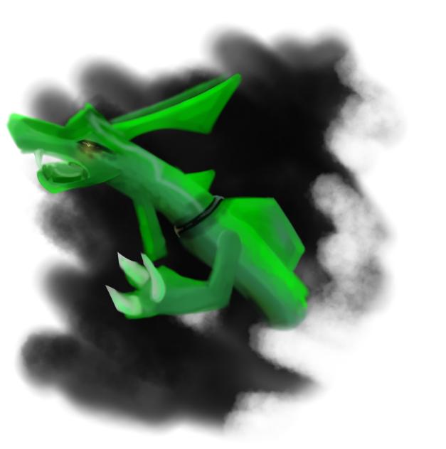 Idiot Draws Really Green Rayquaza