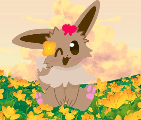 y aquí mi Eevee bonito
