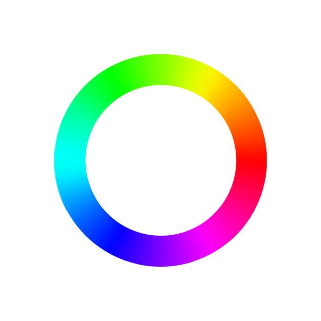 Rainbow color wheel