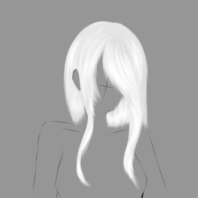 White hair - ibisPaint