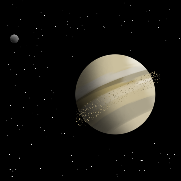 Moon Orbits Saturn ☠️