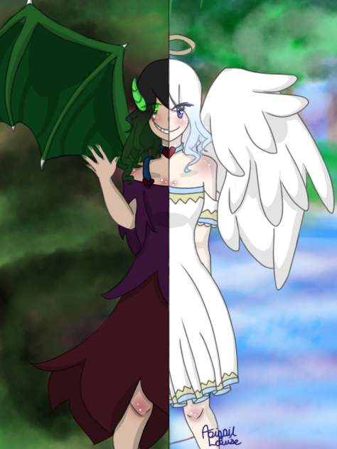 Half Angel Half Devil - ibisPaint