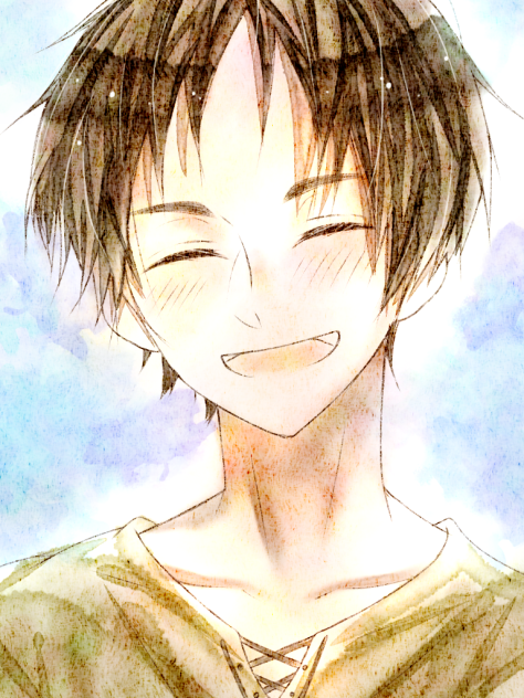 幸せそうに笑うエレン