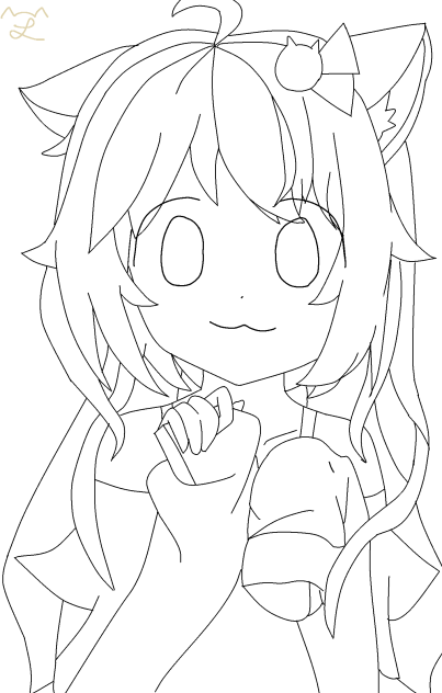 Foxie line art