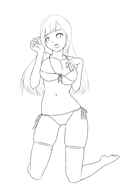 水着のパンツの紐は飾りだったりするよね