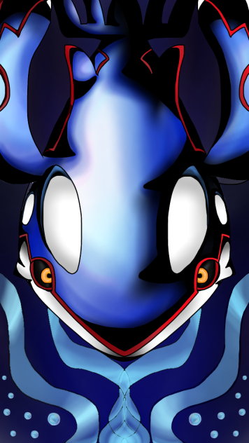 真っ正面ドーン！！なカイオーガ