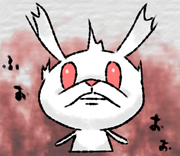 みなぎるうさぎ