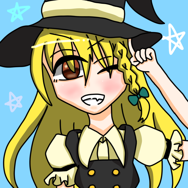 私は普通の魔法使い、霧雨魔理沙だ！