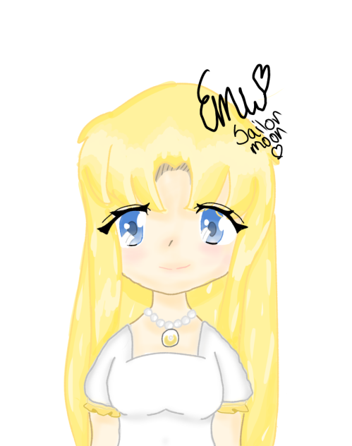 Sailor moon with her hair down ♡☆