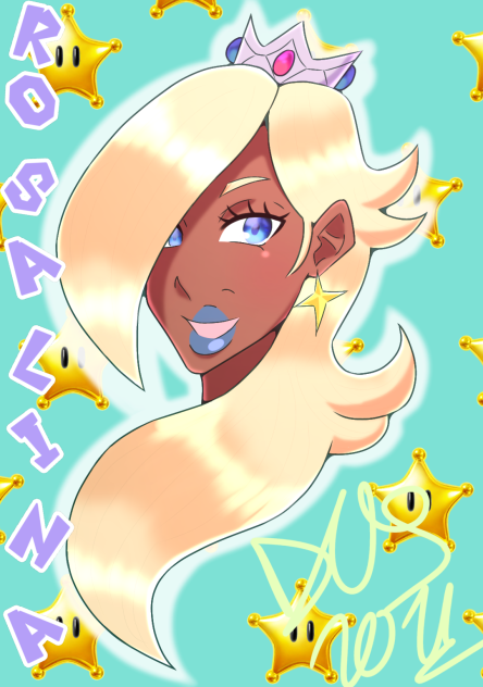 Princess Rosalina Fanart (Super Mario)