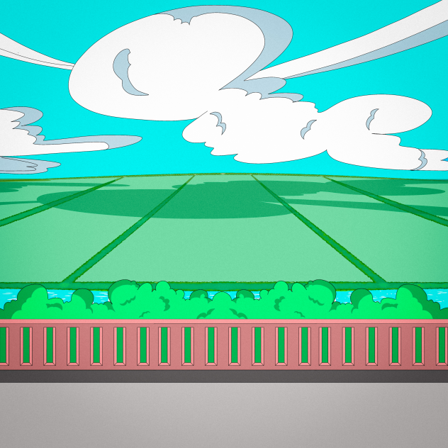 rice field (colored)