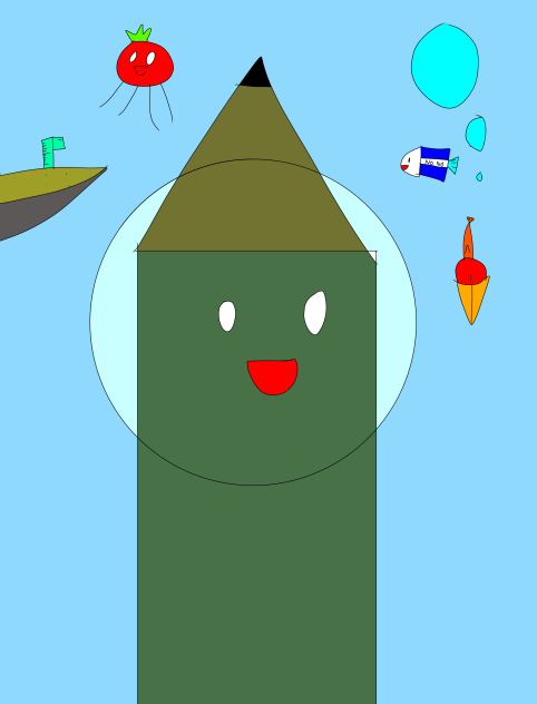 エンピーの海水浴