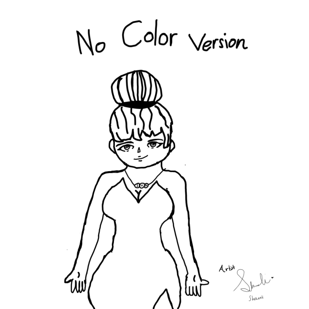 Beautiful Lady (No Color Version) - ibisPaint