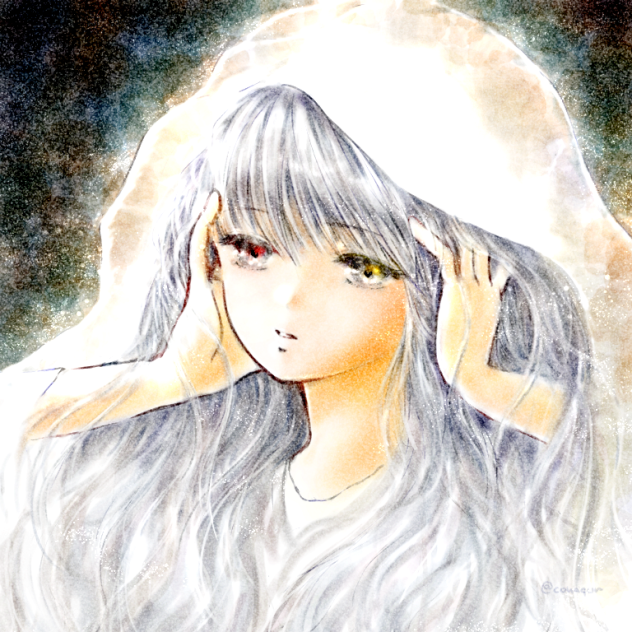 オッドアイな異国の少女。