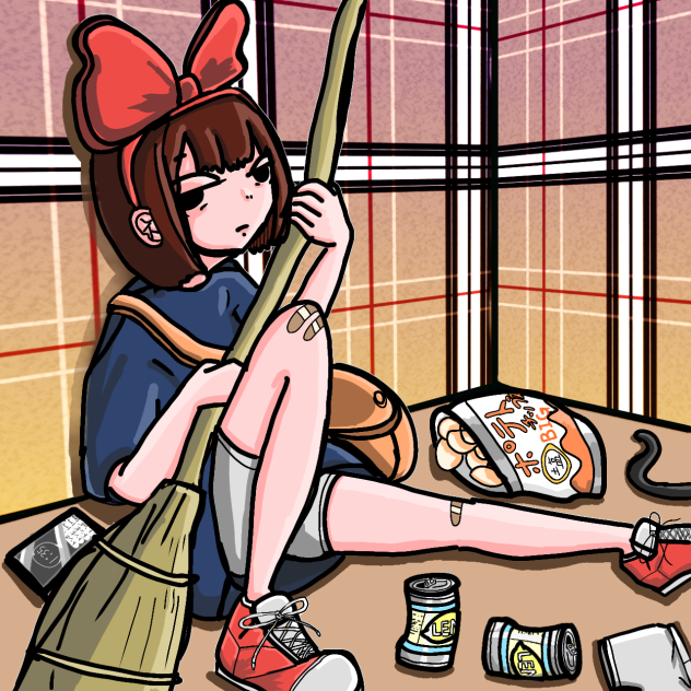 やる気のないキキ