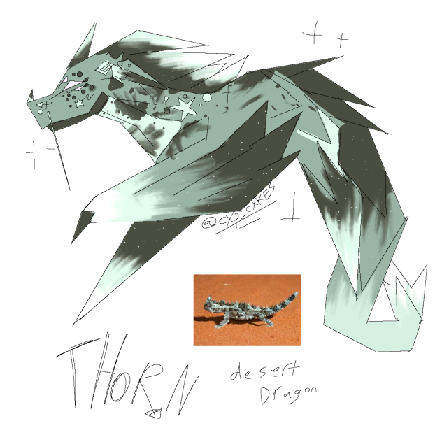 The paper dragon - thorn (concept design