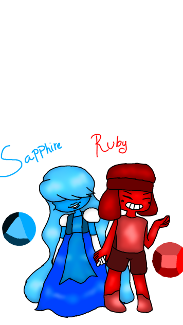 Sapphire and Ruby StevenUniverse - ibisPaint