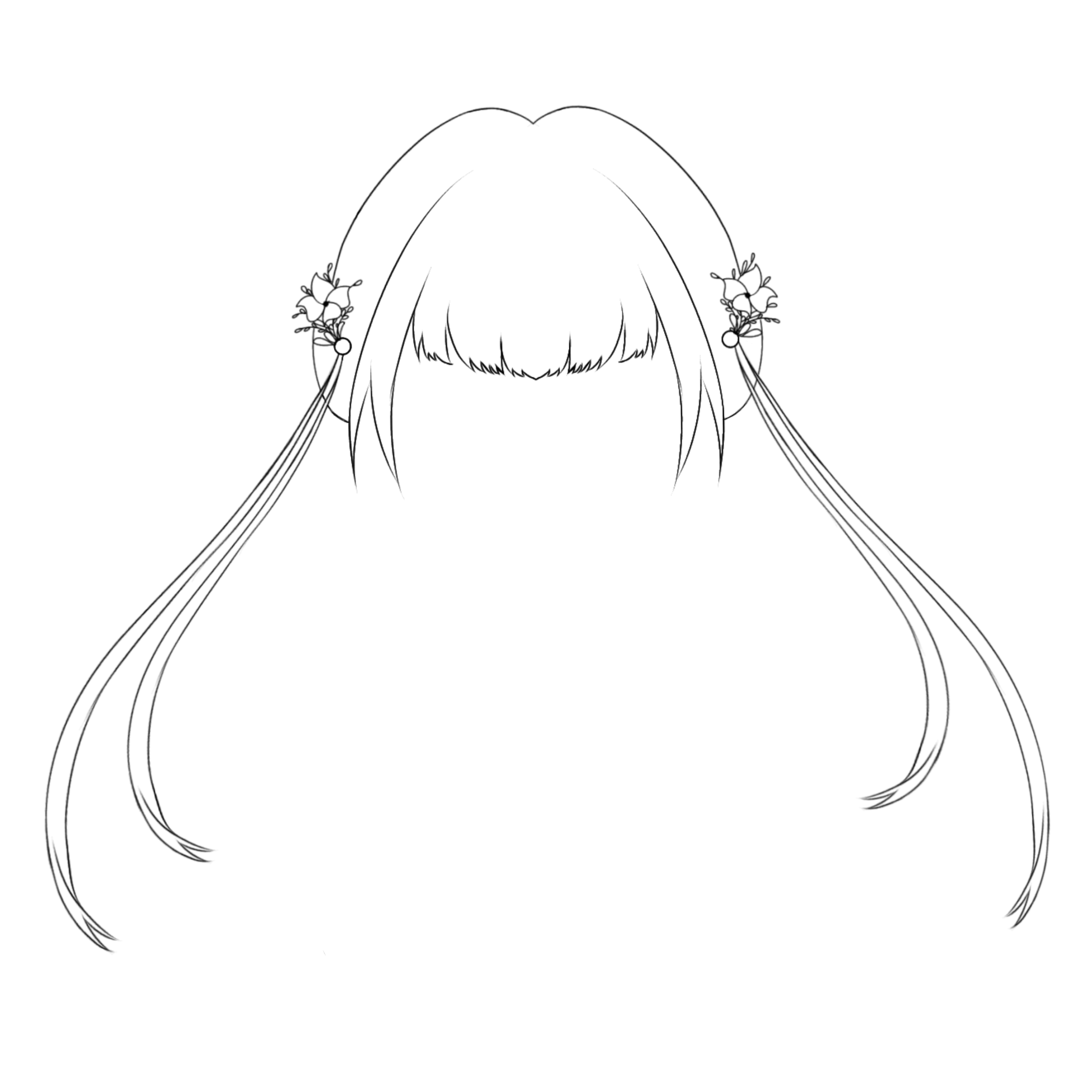 Front view hair 2.0 ibis contest wedding - ibisPaint