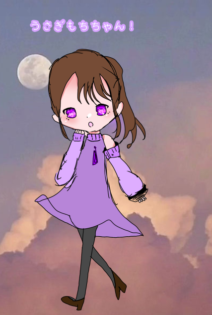 うさぎもちは月を見る