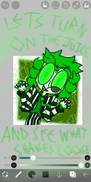 Uh guys Beetlejuice possessed my art