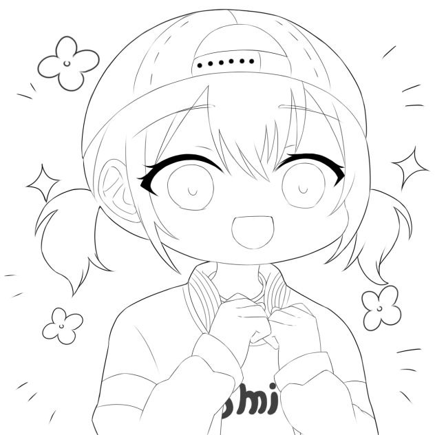 ミニこはね　線画