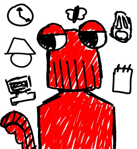 rly lazy Red Guy drawing