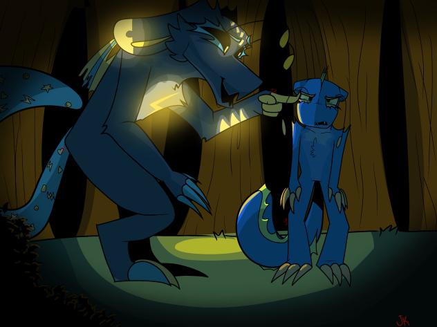 He thinks he’s smol & cute