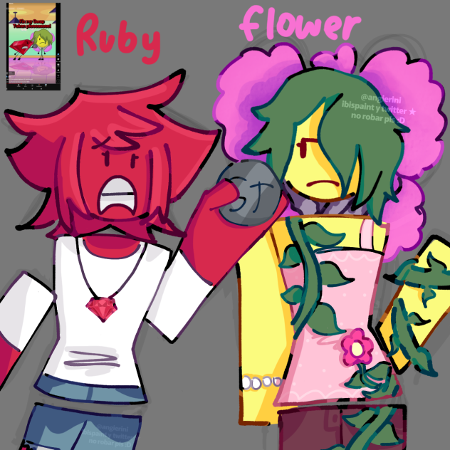 ruby and flower - ibisPaint