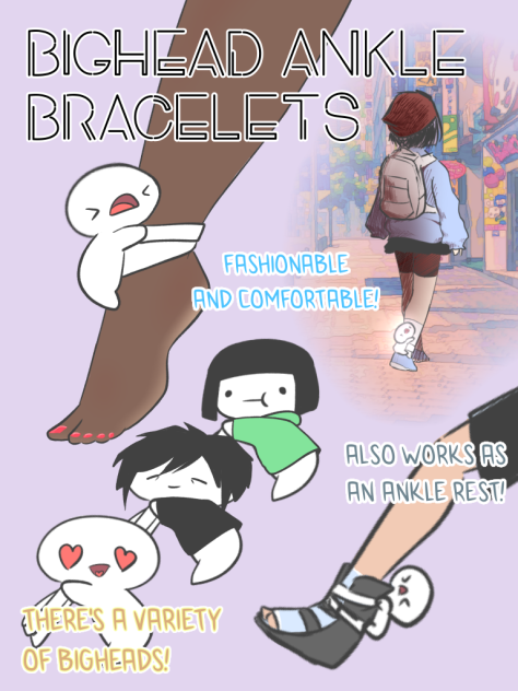 Bighead Plush Anklets for your LEG
