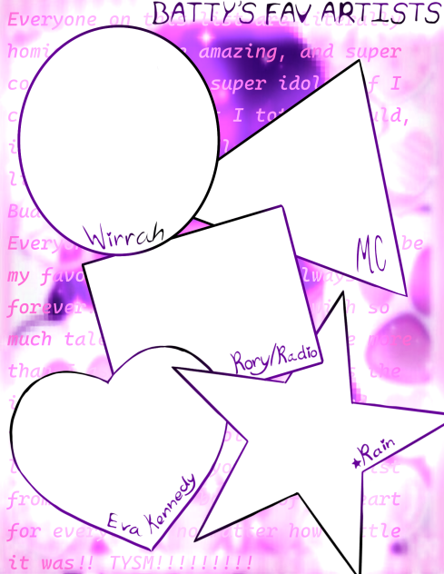 Batty's Fav artists