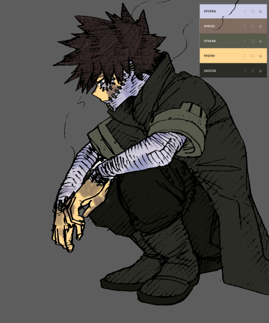 Random color pallet dabi