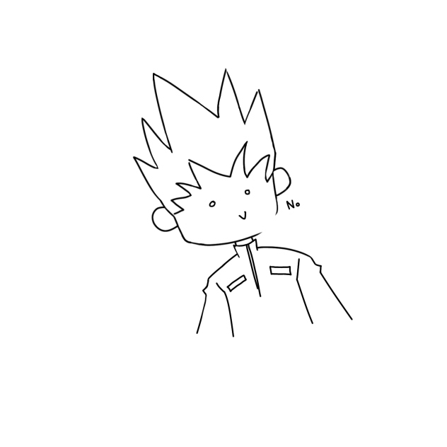 Gon when he sees Hisoka