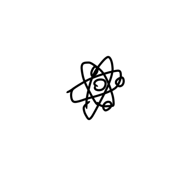 Atom and Electrons Rotating