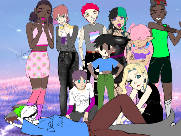 (#we grown)I can only answer withmy art🥲