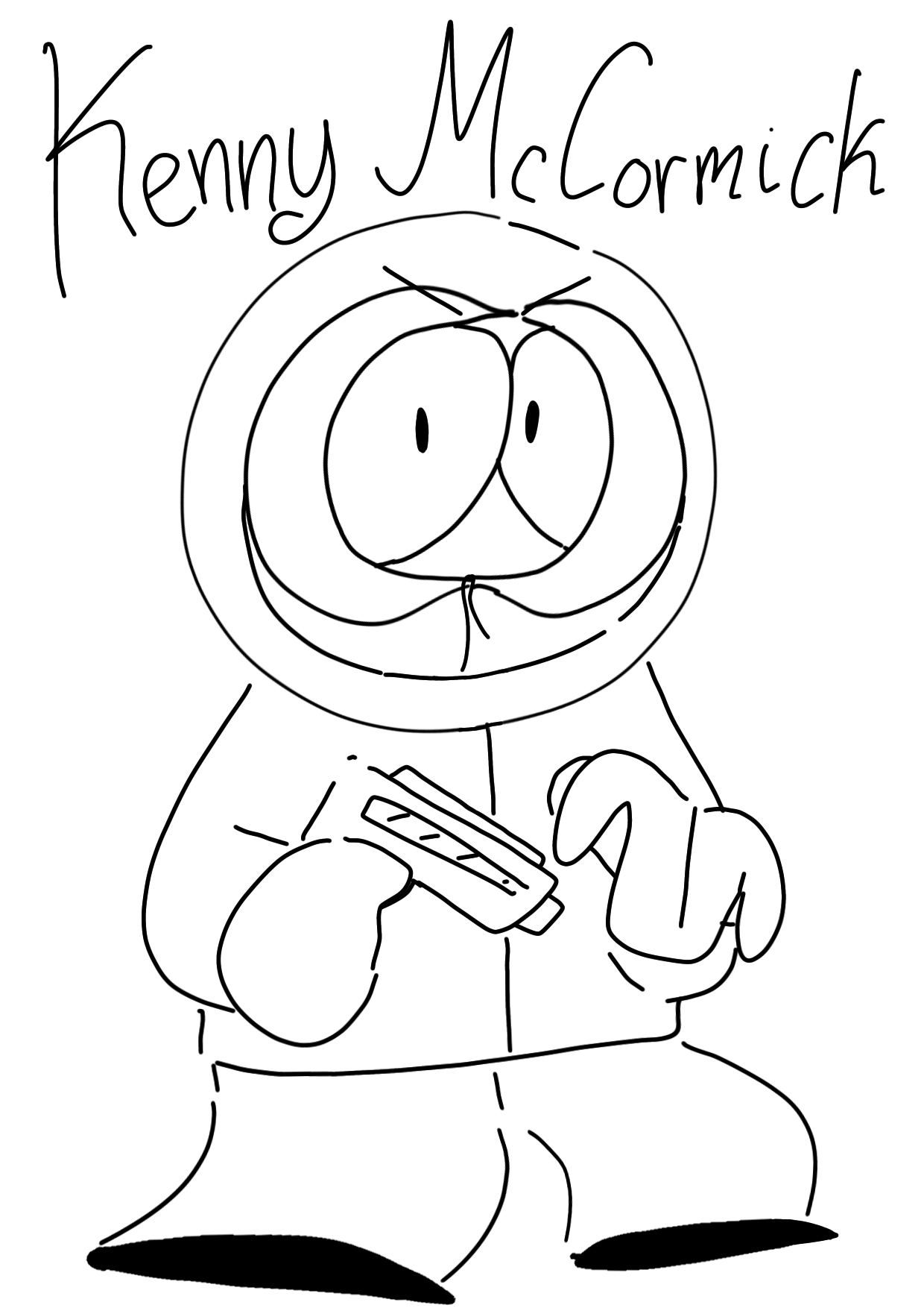 Kenny McCormick with a gun 😳 ibisPaint