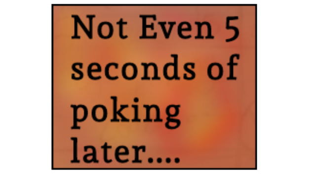 Not even 5 seconds