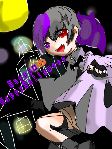 ハロウィンイラスト👻🎃🍭練習2