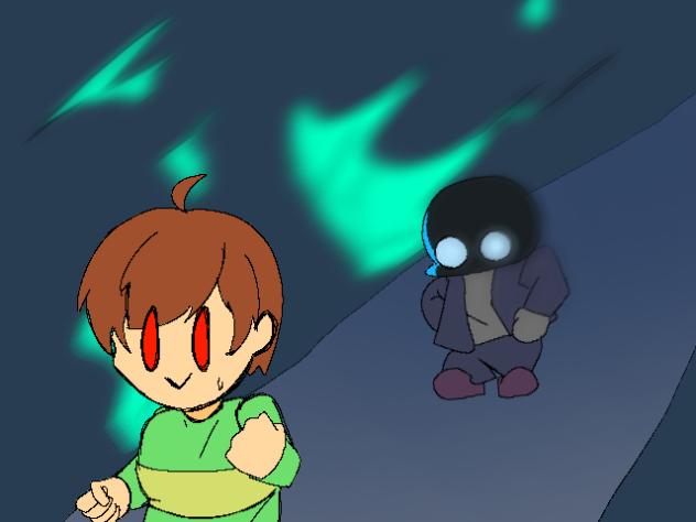 sans（？）から逃げるchara