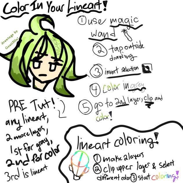 🌿How to Color in & Color Your Lineart! 💚