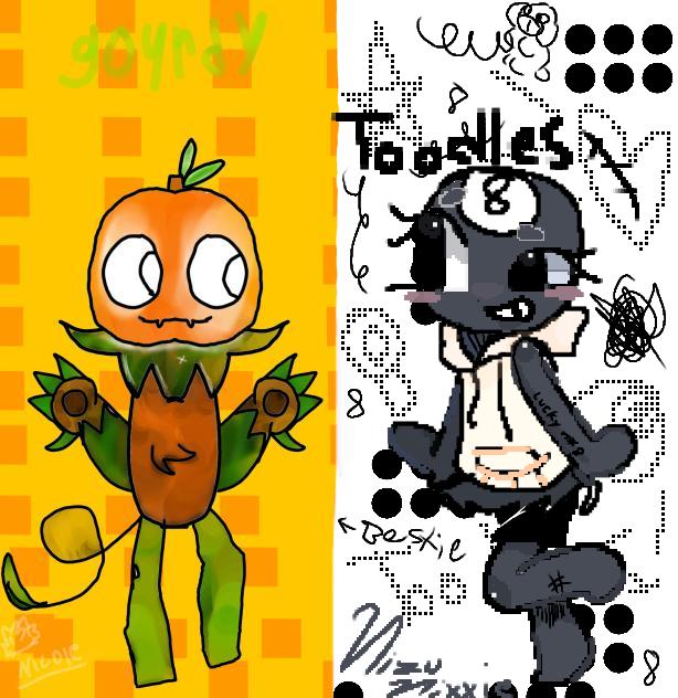Dandys world collab! I drew toodles