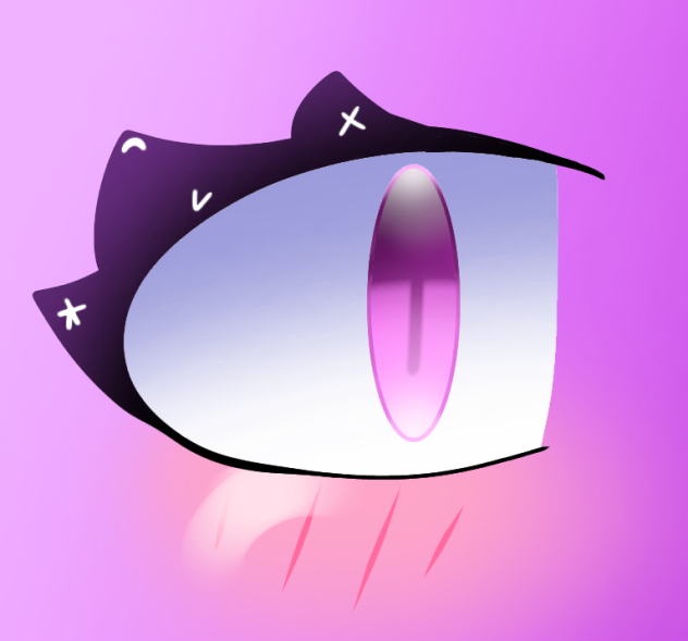 I played with my eyes..