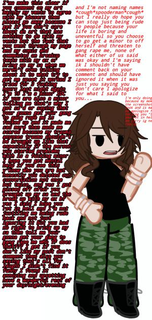 apologizing