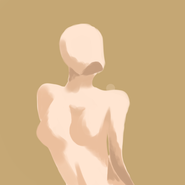 Quick sketch of woman body