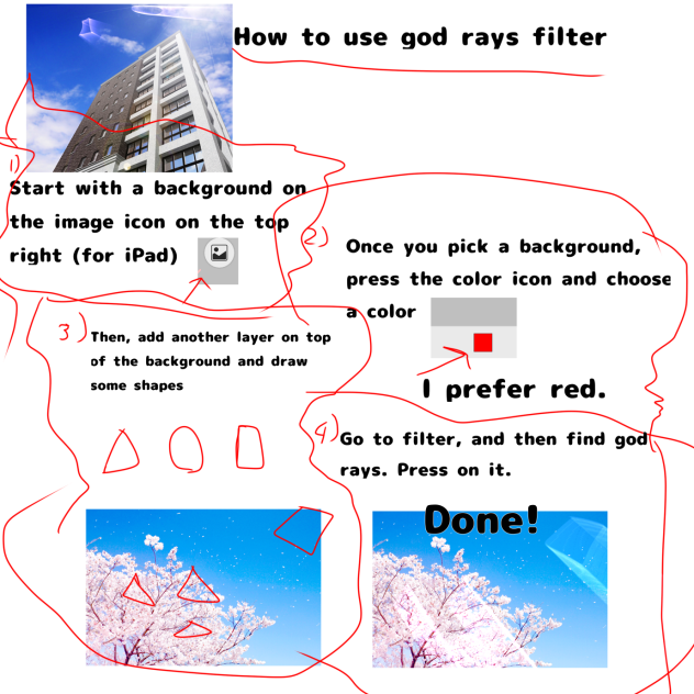 How to use god rays filter