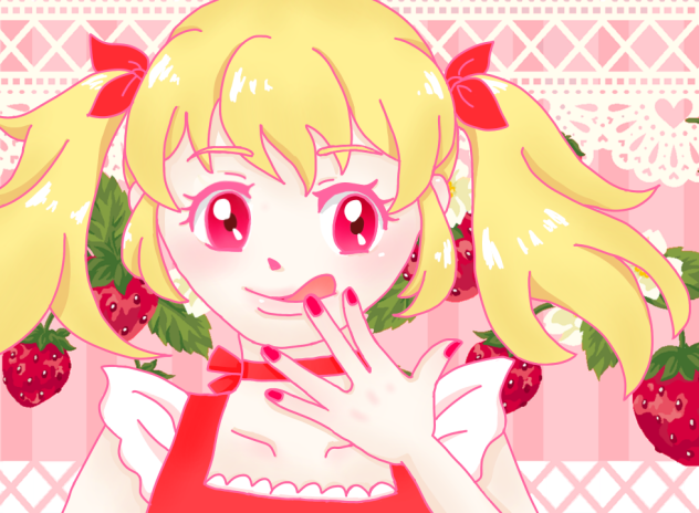 ツインテールのいちごちゃん