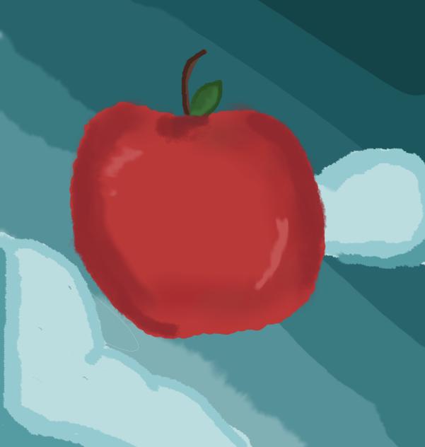 Apple in sky 🍎🌅